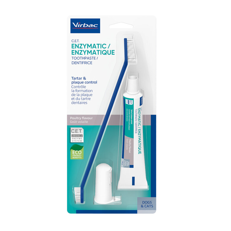 Virbac C.E.T Kit Dentífrico Enzimático para perros, , large image number null